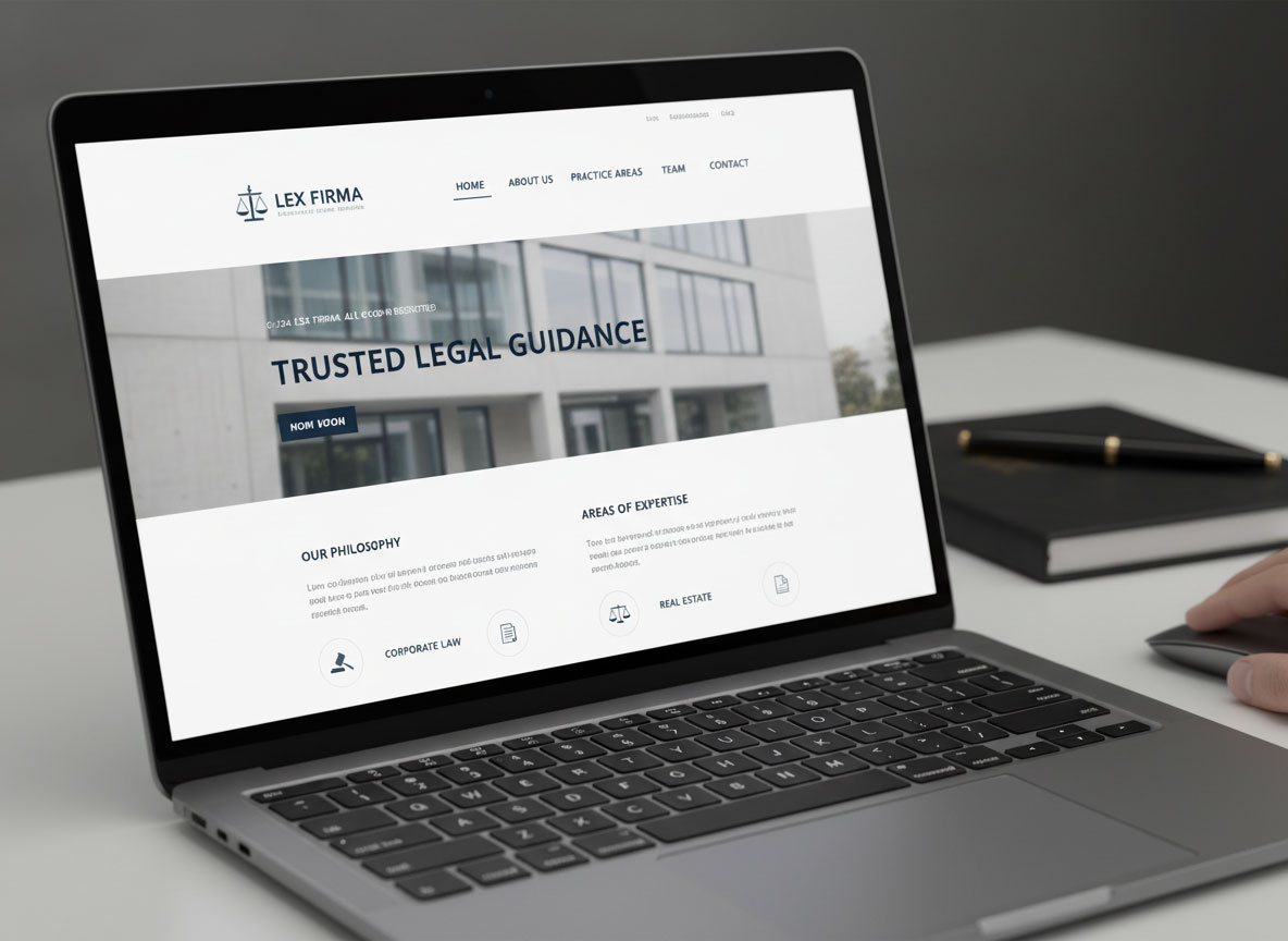 Zurückhaltendes Design als Vertrauensbasis für Kanzleien