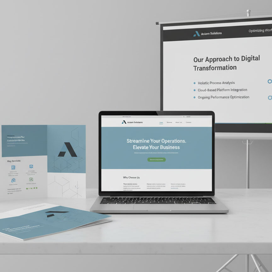 Zurückhaltendes Design im Industrie- und B2B-Kontext