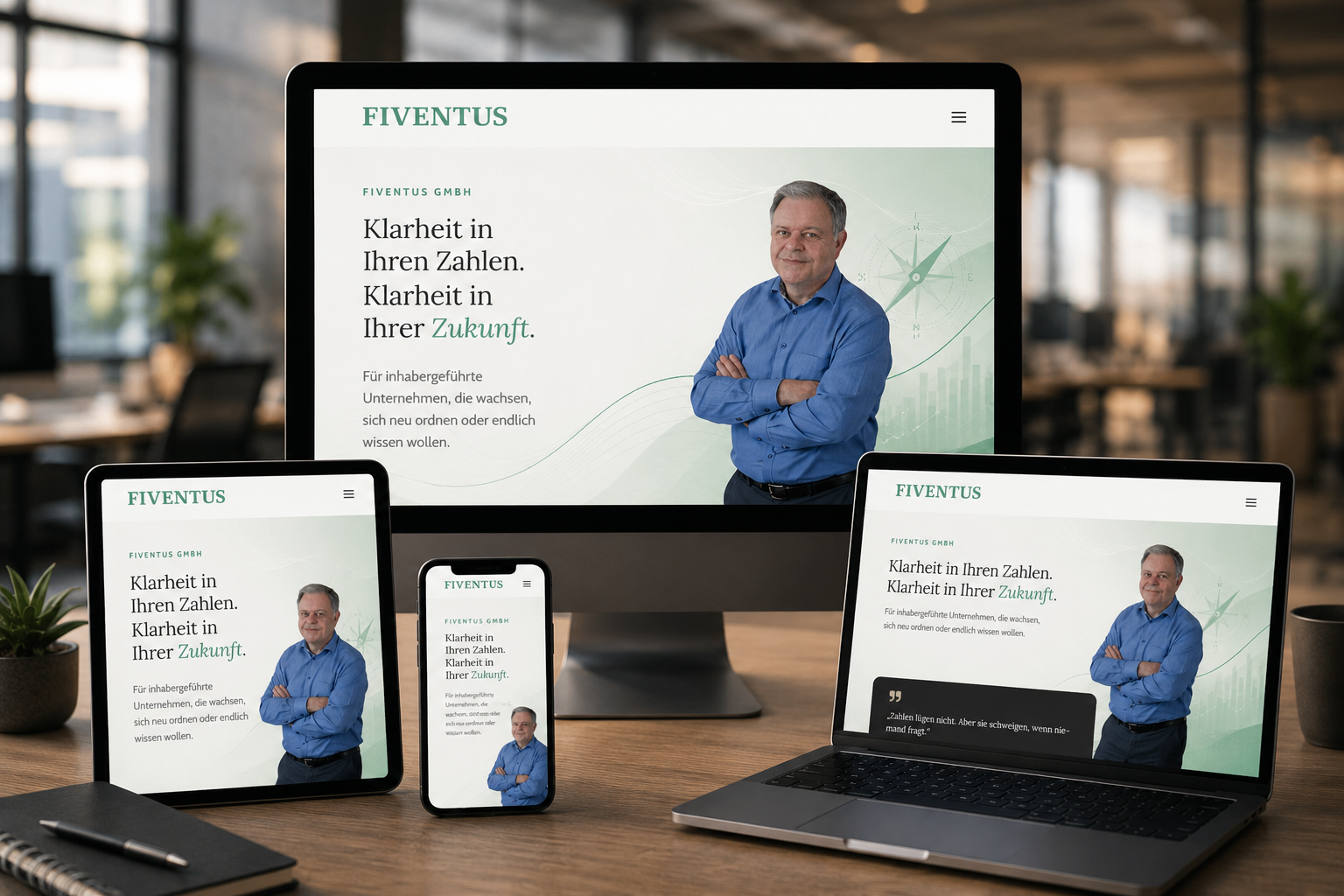 Webdesign Unternehmensberatung Fiventus GmbH