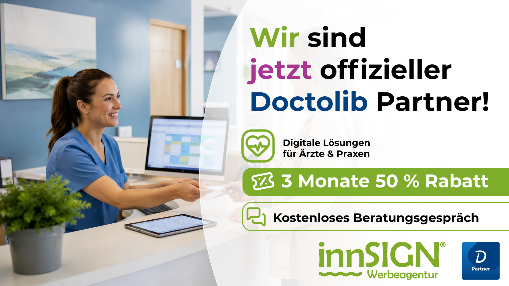 Doctolib: Exklusiver 50% Partnerrabatt bei innSIGN
